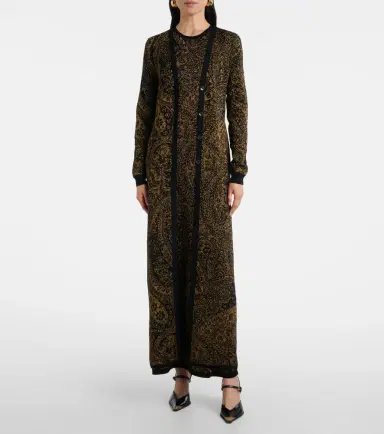 Etro Paisley wool-blend lamé cardigan | Thumbnail 3