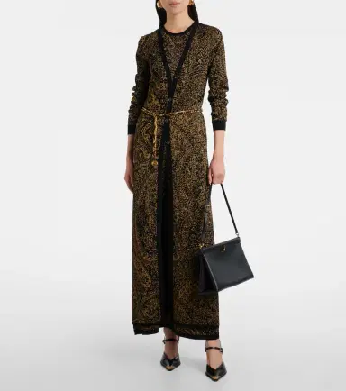 Etro Paisley wool-blend lamé cardigan | Thumbnail 6