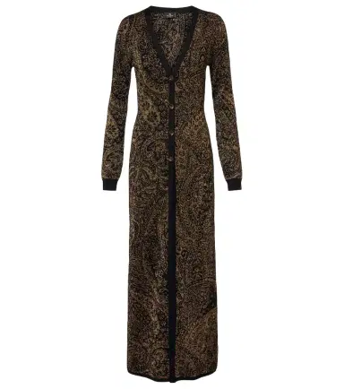 Etro Paisley wool-blend lamé cardigan | Thumbnail 1