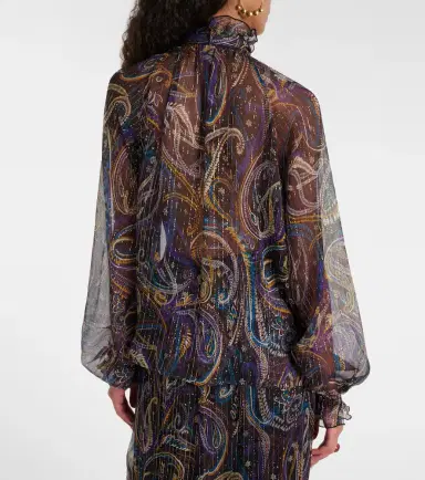 Etro Paisley silk-blend blouse | Thumbnail 3