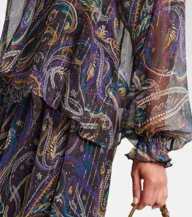 Etro Paisley silk-blend blouse | Thumbnail 4