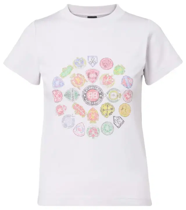 Printed cotton jersey T-shirt