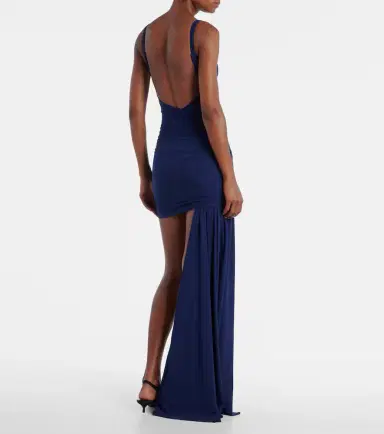 Balenciaga Draped asymmetric jersey minidress | Thumbnail 3