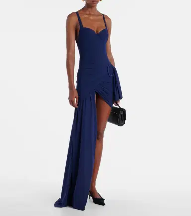 Balenciaga Draped asymmetric jersey minidress | Thumbnail 5