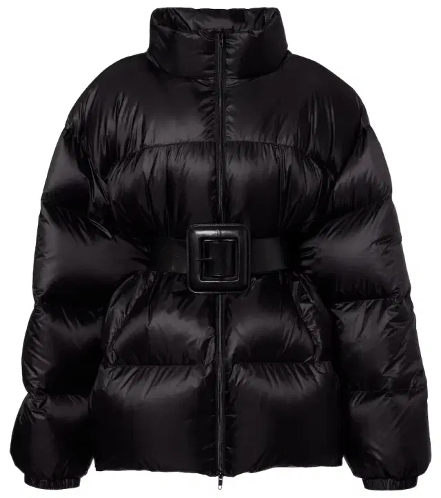 Hourglass belted down jacket