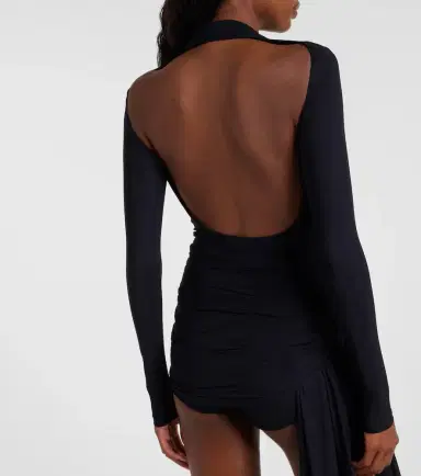 Balenciaga Asymmetric draped minidress | Thumbnail 6