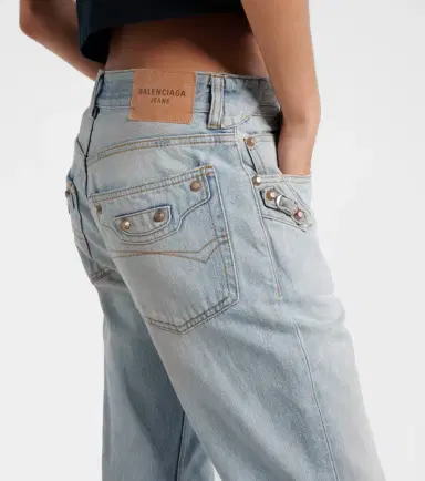 Balenciaga City low-rise straight jeans | Thumbnail 3 Balenciaga City low-rise straight jeans | Thumbnail 3