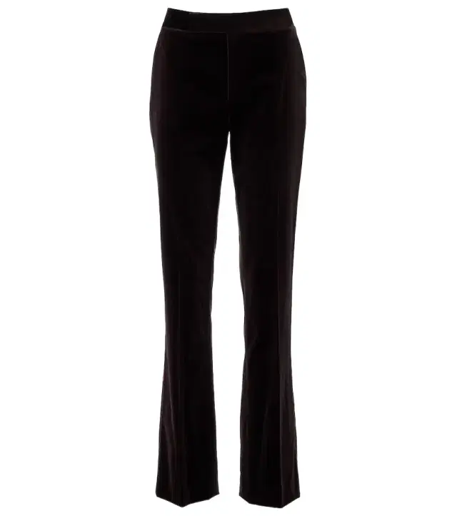 Ralph Lauren Collection Cotton-blend velvet straight pants
