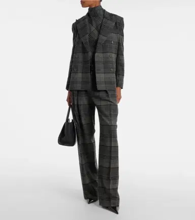 Ralph Lauren Collection Jody checked wool wide-leg pants | Thumbnail 2 Ralph Lauren Collection Jody checked wool wide-leg pants | Thumbnail 2
