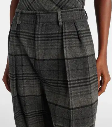 Ralph Lauren Collection Jody checked wool wide-leg pants | Thumbnail 4 Ralph Lauren Collection Jody checked wool wide-leg pants | Thumbnail 4