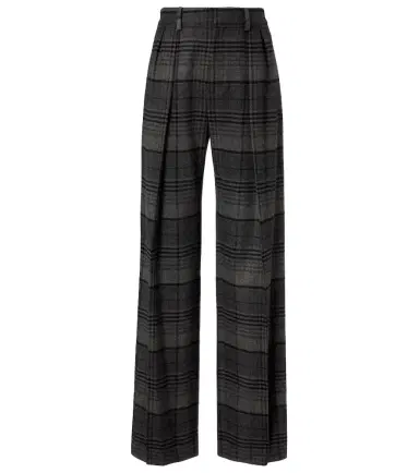 Ralph Lauren Collection Jody checked wool wide-leg pants | Thumbnail 1 Ralph Lauren Collection Jody checked wool wide-leg pants | Thumbnail 1
