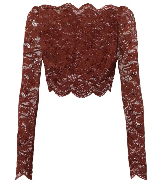 Rabanne Floral lace crop top