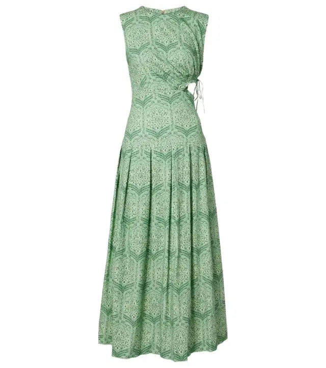 Agua by Agua Bendita Otoño printed cotton-blend maxi dress