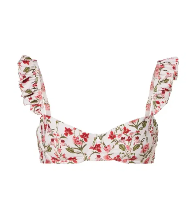 Agua by Agua Bendita Kiwi floral bikini top