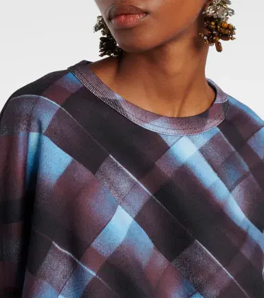 Dries Van Noten Checked cotton sweatshirt | Thumbnail 2