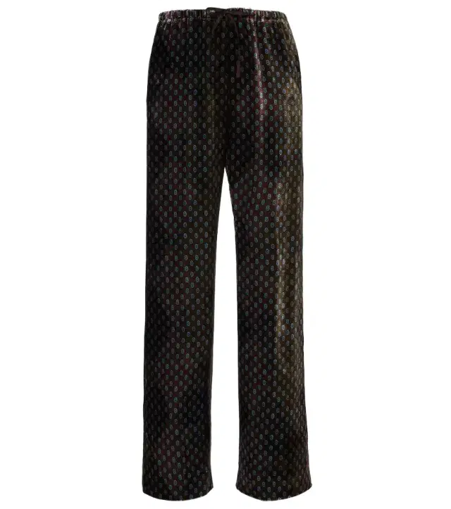 Dries Van Noten Printed wide-leg satin pants