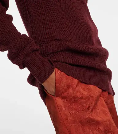 Dries Van Noten Ribbed-knit wool turtleneck sweater | Thumbnail 2