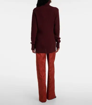 Dries Van Noten Ribbed-knit wool turtleneck sweater | Thumbnail 3