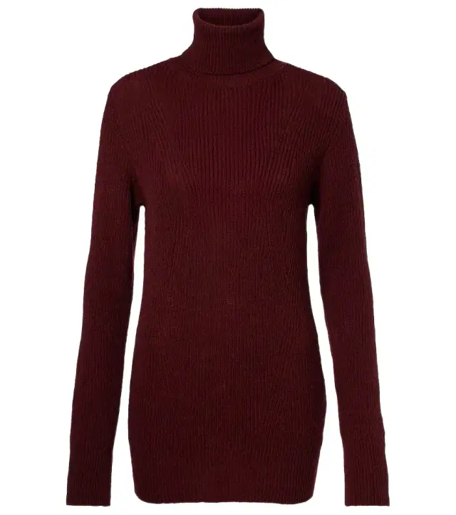 Dries Van Noten Ribbed-knit wool turtleneck sweater