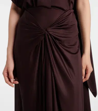 Dries Van Noten Draped maxi skirt | Thumbnail 3