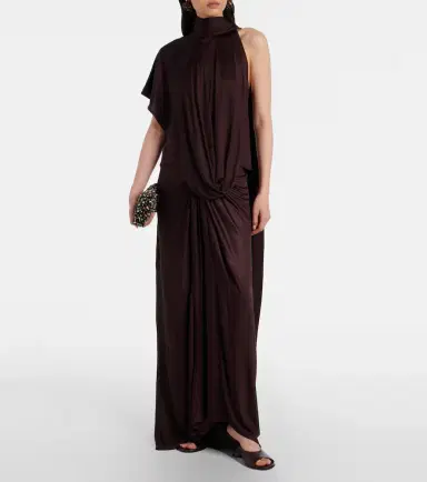 Dries Van Noten Draped maxi skirt | Thumbnail 4