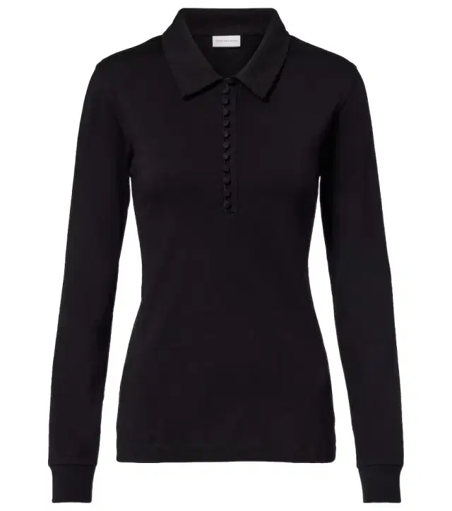 Dries Van Noten Cotton jersey polo shirt