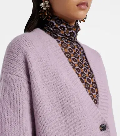 Dries Van Noten Alpaca and wool-blend cardigan | Thumbnail 6