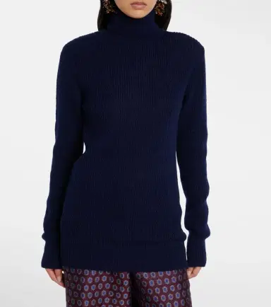 Dries Van Noten Ribbed-knit wool turtleneck sweater | Thumbnail 2