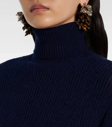 Dries Van Noten Ribbed-knit wool turtleneck sweater | Thumbnail 6