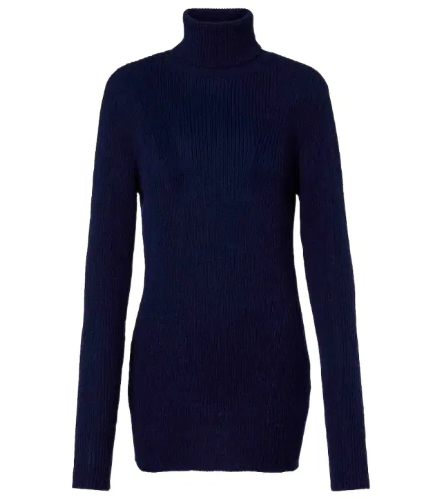 Dries Van Noten Ribbed-knit wool turtleneck sweater
