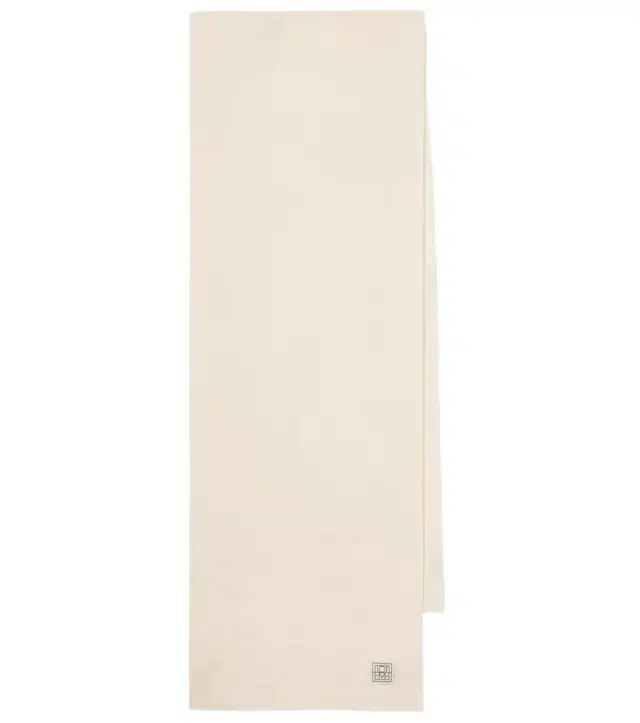 Toteme Monogram wool and alpaca-blend scarf