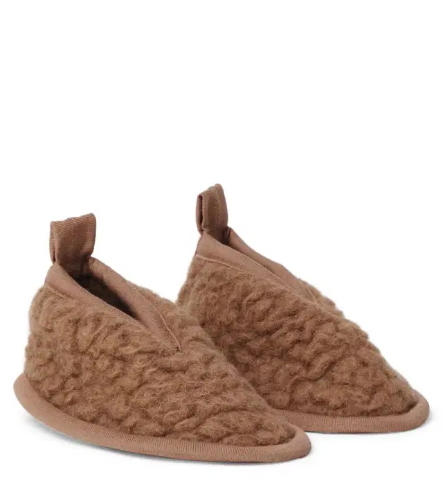 Baby wool booties