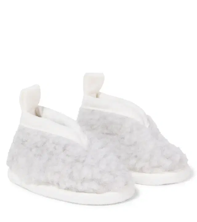 Baby wool booties