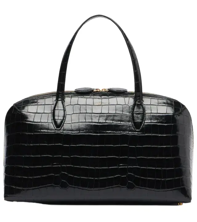Lounge Medium croc-effect leather tote bag