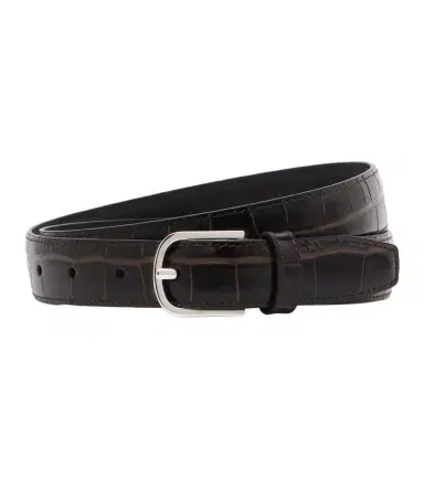TOTEME Slim croc-effect leather belt | Thumbnail 1