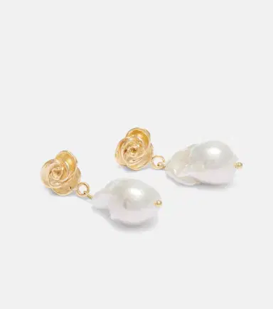Magda Butrym Baroque pearl gold-plated drop earrings | Thumbnail 4