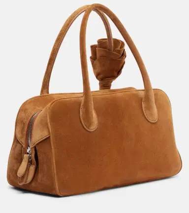 Magda Butrym Brigitte Small floral-appliqué suede tote bag | Thumbnail 2