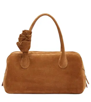 Magda Butrym Brigitte Small floral-appliqué suede tote bag | Thumbnail 1