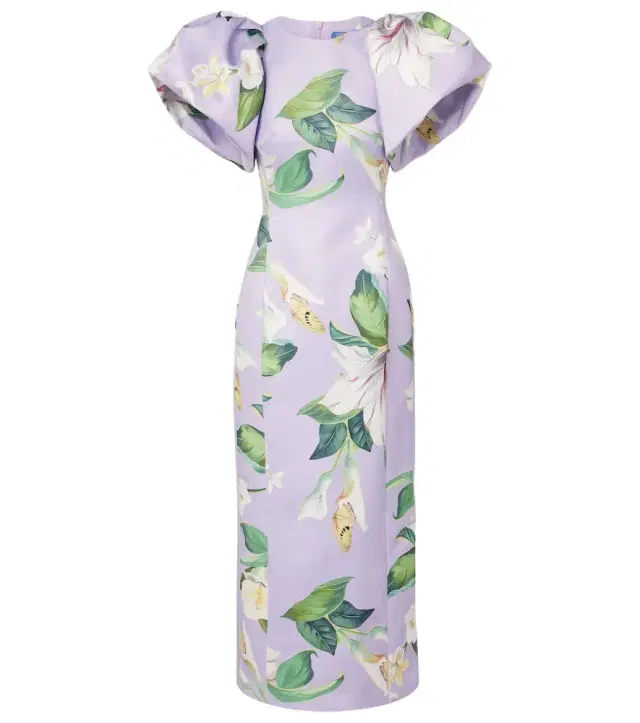 Lucinda floral puff-sleeve maxi dress