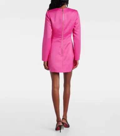 Leo Lin Aliza floral-appliqué minidress | Thumbnail 2 Leo Lin Aliza floral-appliqué minidress | Thumbnail 2