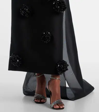 Leo Lin Zayna sequined gown and cape set | Thumbnail 6