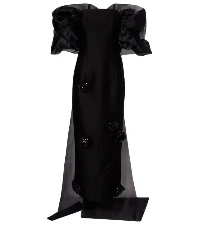 Zayna sequined gown and cape set