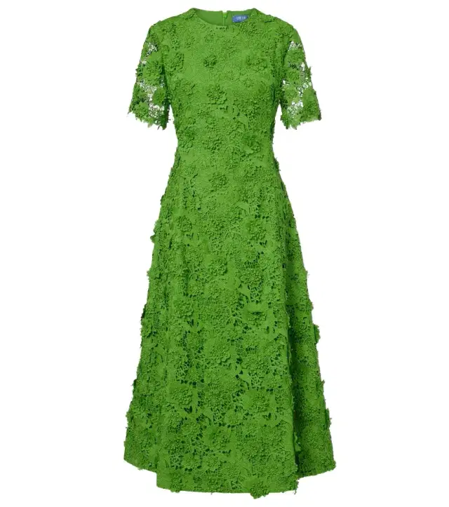 Caroline lace midi dress