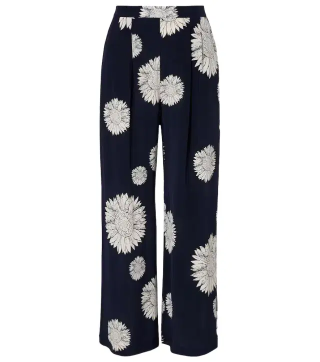ASCENO Isola silk crêpe straight pants