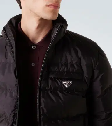 Prada Logo quilted down jacket | Thumbnail 3