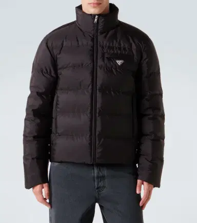 Prada Logo quilted down jacket | Thumbnail 6