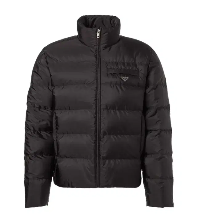 Logo quilted down jacket