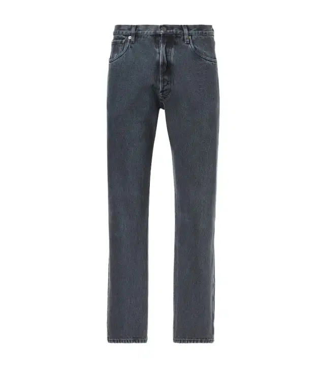Mid-rise straight jeans