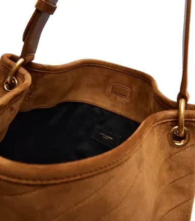 Saint Laurent Niki Cassandre suede bucket bag | Thumbnail 3 Saint Laurent Niki Cassandre suede bucket bag | Thumbnail 3