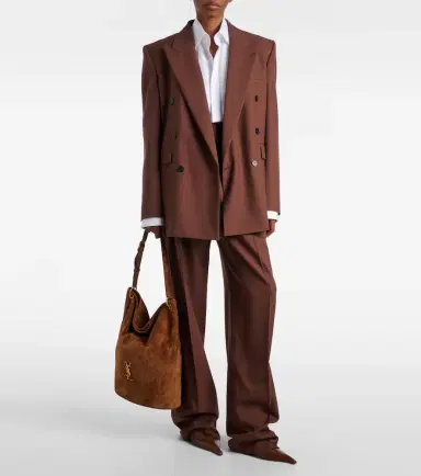 Saint Laurent Niki Cassandre suede bucket bag | Thumbnail 6 Saint Laurent Niki Cassandre suede bucket bag | Thumbnail 6